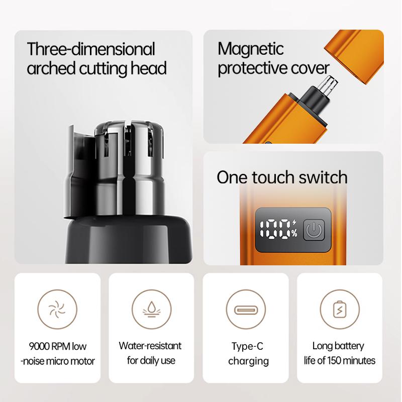 🎁Professional Electric Nose & Facial Hair Trimmer|The Grooming Tool Every Man Needs!👨